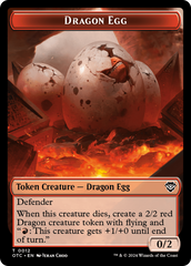 Dragon Egg // Dragon Double-Sided Token [Outlaws of Thunder Junction Commander Tokens] | Red Riot Games CA