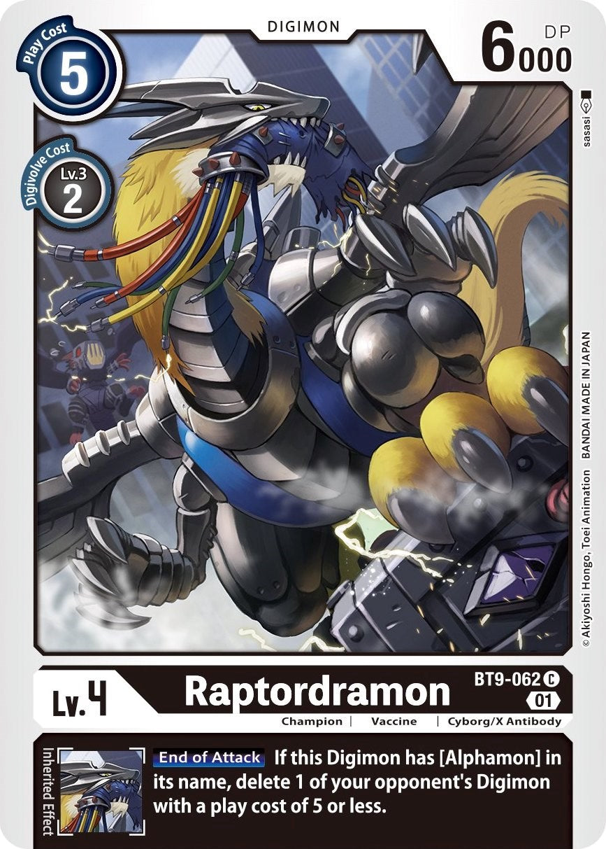 Raptordramon [BT9-062] [X Record] | Red Riot Games CA