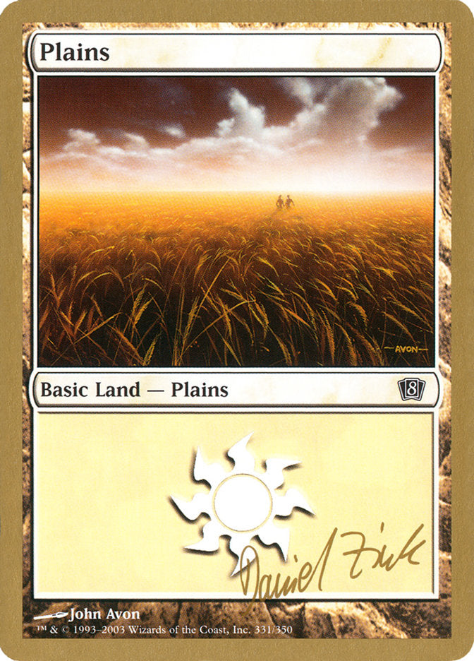 Plains (dz331) (Daniel Zink) [World Championship Decks 2003] | Red Riot Games CA