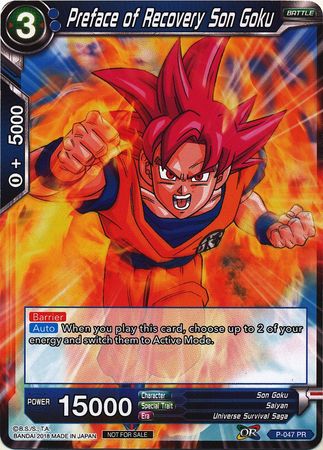 Preface of Recovery Son Goku (P-047) [Promotion Cards] | Red Riot Games CA