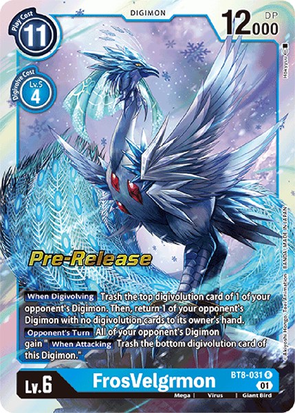 FrosVelgrmon [BT8-031] [New Awakening Pre-Release Cards] | Red Riot Games CA