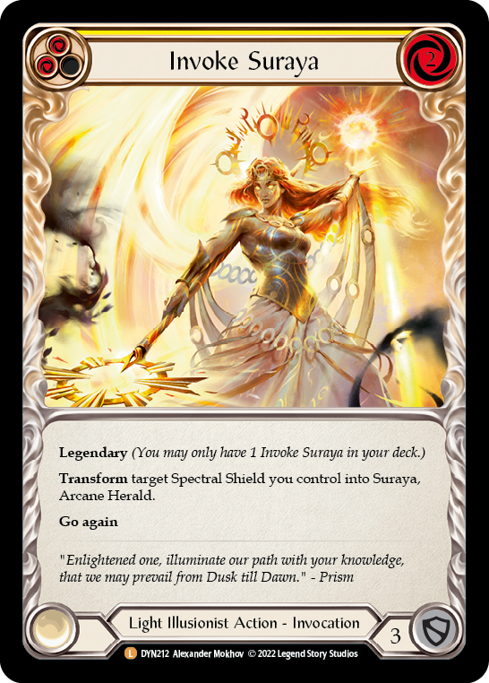 Invoke Suraya // Suraya, Archangel of Knowledge [DYN212] (Dynasty)  Rainbow Foil | Red Riot Games CA