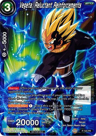 Vegeta, Reluctant Reinforcements (Power Booster) (P-123) [Promotion Cards] | Red Riot Games CA