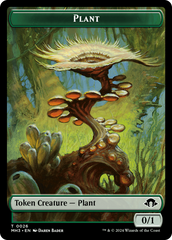 Ape (Ripple Foil) // Plant Double-Sided Token [Modern Horizons 3 Commander Tokens] | Red Riot Games CA