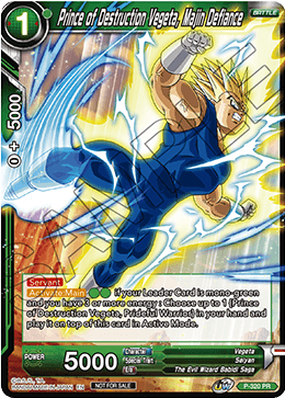 Prince of Destruction Vegeta, Majin Defiance (P-320) [Tournament Promotion Cards] | Red Riot Games CA