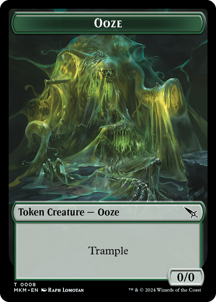 Detective // Ooze Double-Sided Token [Murders at Karlov Manor Tokens] | Red Riot Games CA
