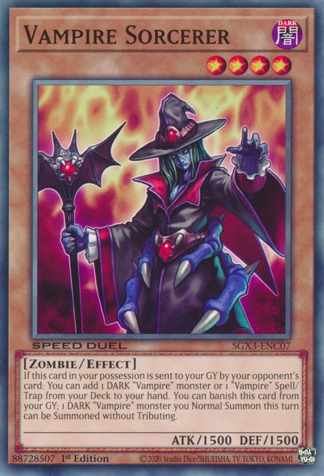 Vampire Sorcerer [SGX3-ENC07] Common | Red Riot Games CA