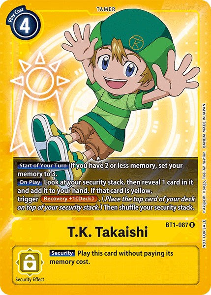 T.K. Takaishi [BT1-087] (Official Tournament Pack Vol.3) [Release Special Booster Promos] | Red Riot Games CA