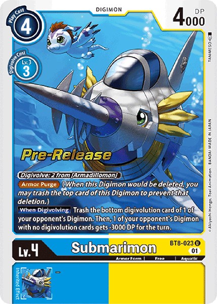 Submarimon [BT8-023] [New Awakening Pre-Release Cards] | Red Riot Games CA