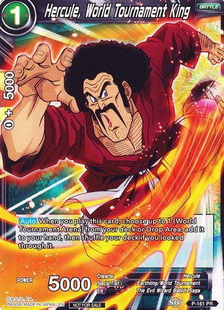 Hercule, World Tournament King (Power Booster) (P-161) [Promotion Cards] | Red Riot Games CA
