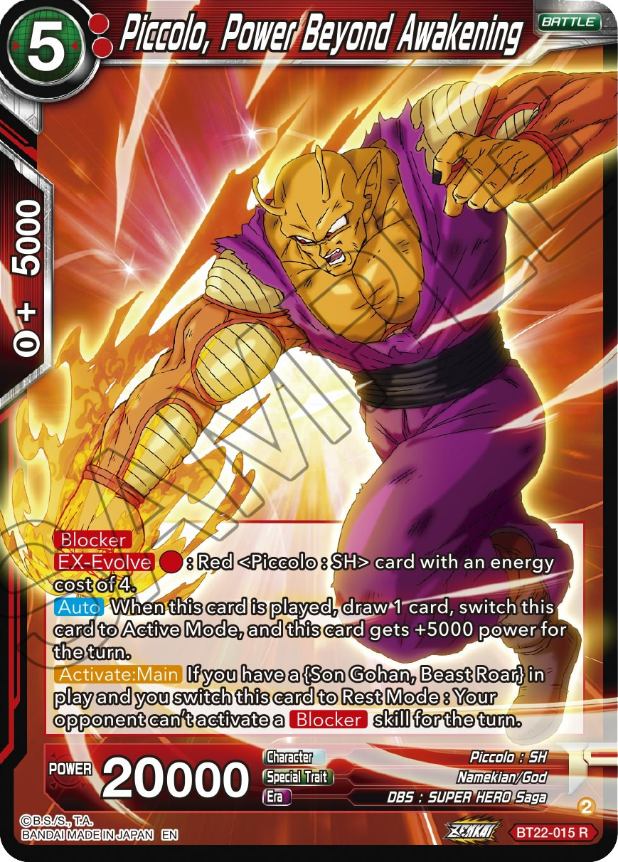 Piccolo, Power Beyond Awakening (BT22-015) [Critical Blow] | Red Riot Games CA