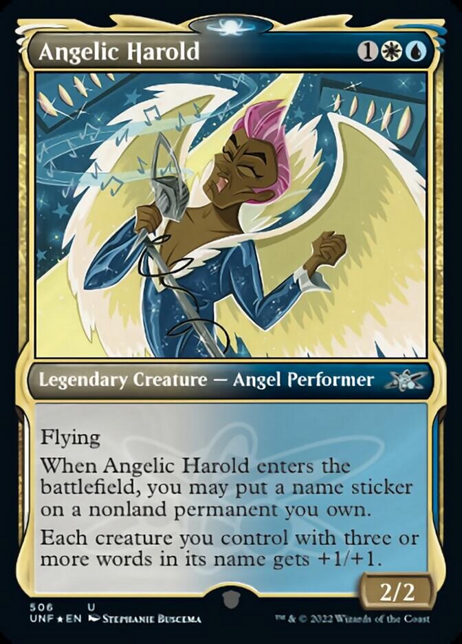 Angelic Harold (Showcase) (Galaxy Foil) [Unfinity] | Red Riot Games CA