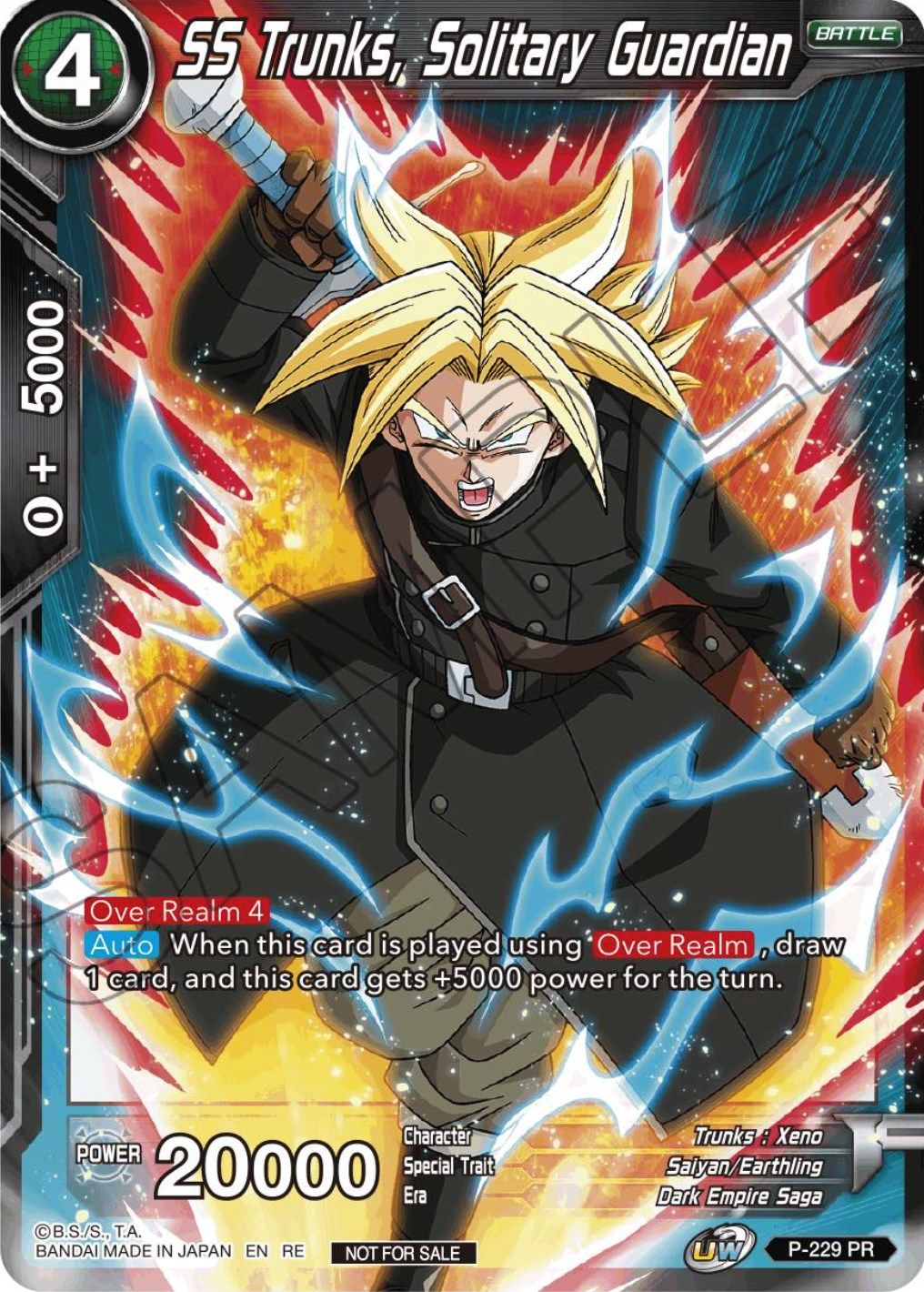 SS Trunks, Solitary Guardian (Championship Selection Pack 2023 Vol.1) (P-229) [Tournament Promotion Cards] | Red Riot Games CA