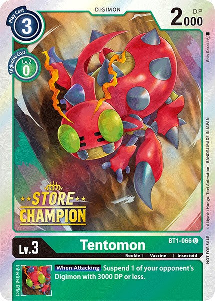 Tentomon [BT1-066] (Store Champion) [Release Special Booster Promos] | Red Riot Games CA