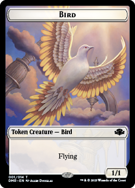 Zombie // Bird Double-Sided Token [Dominaria Remastered Tokens] | Red Riot Games CA