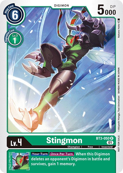 Stingmon [BT3-050] (Winner Pack Double Diamond) [Release Special Booster Promos] | Red Riot Games CA