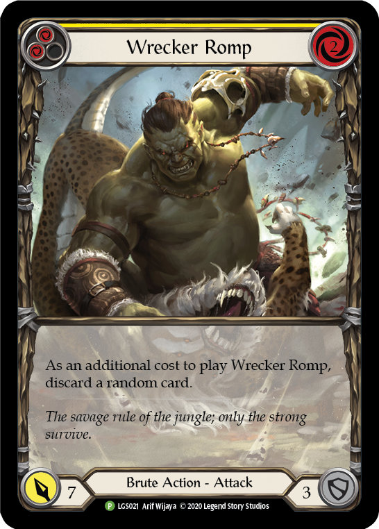 Wrecker Romp (Yellow) [LGS021] (Promo)  Rainbow Foil | Red Riot Games CA