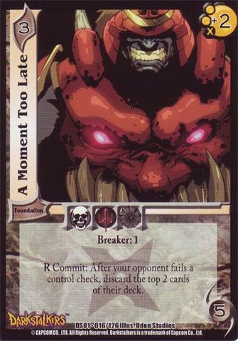 A Moment Too Late [VDS01]