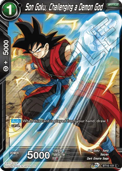 Son Goku, Challenging a Demon God (BT16-101) [Realm of the Gods] | Red Riot Games CA