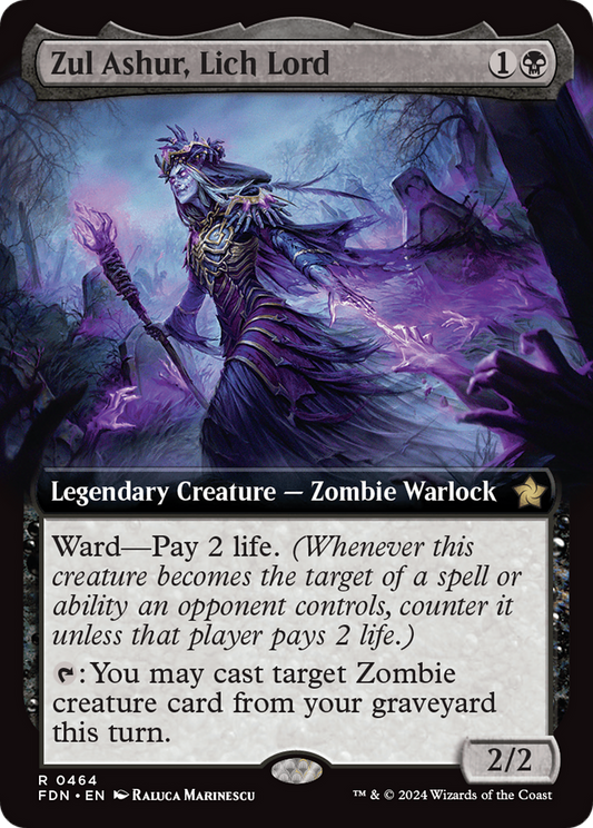 Zul Ashur, Lich Lord (Extended Art) [Foundations]