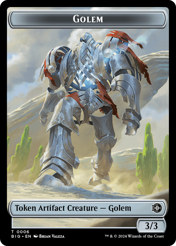 Golem Token [Outlaws of Thunder Junction: The Big Score Tokens] | Red Riot Games CA