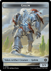 Golem // Plot Double-Sided Token [Outlaws of Thunder Junction: The Big Score Tokens] | Red Riot Games CA