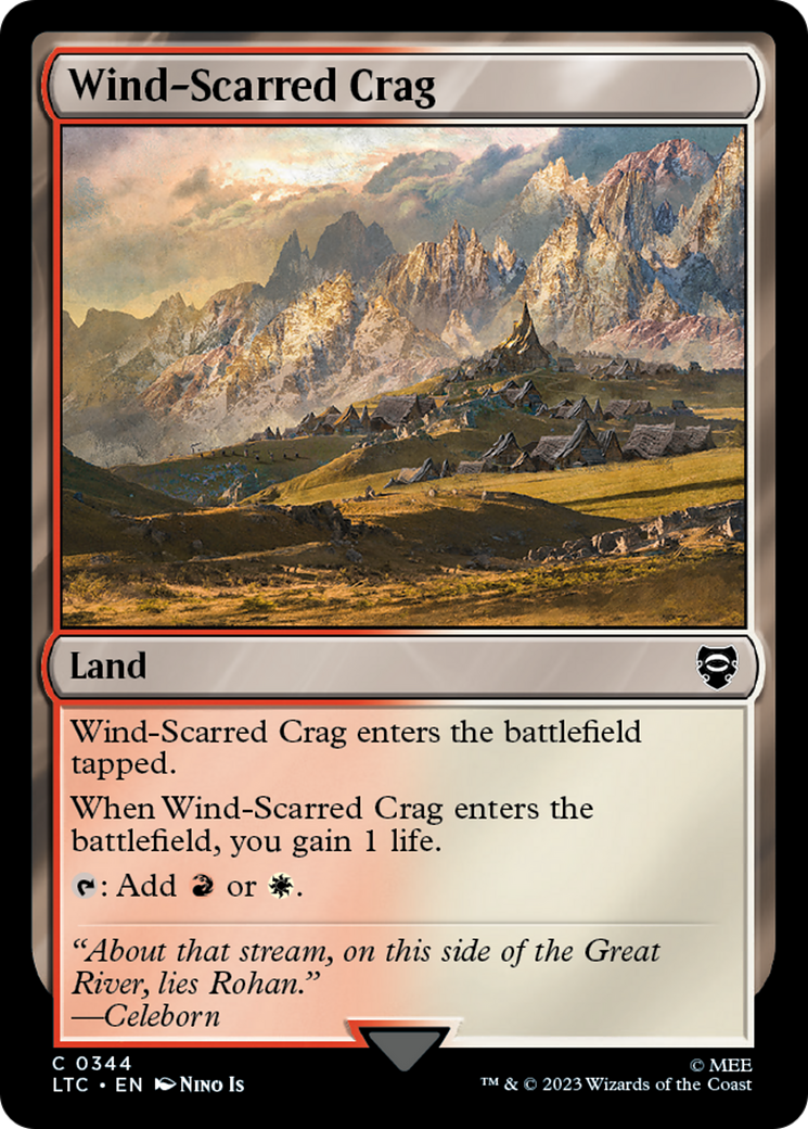 Wind-Scarred Crag [The Lord of the Rings: Tales of Middle-Earth Commander] | Red Riot Games CA