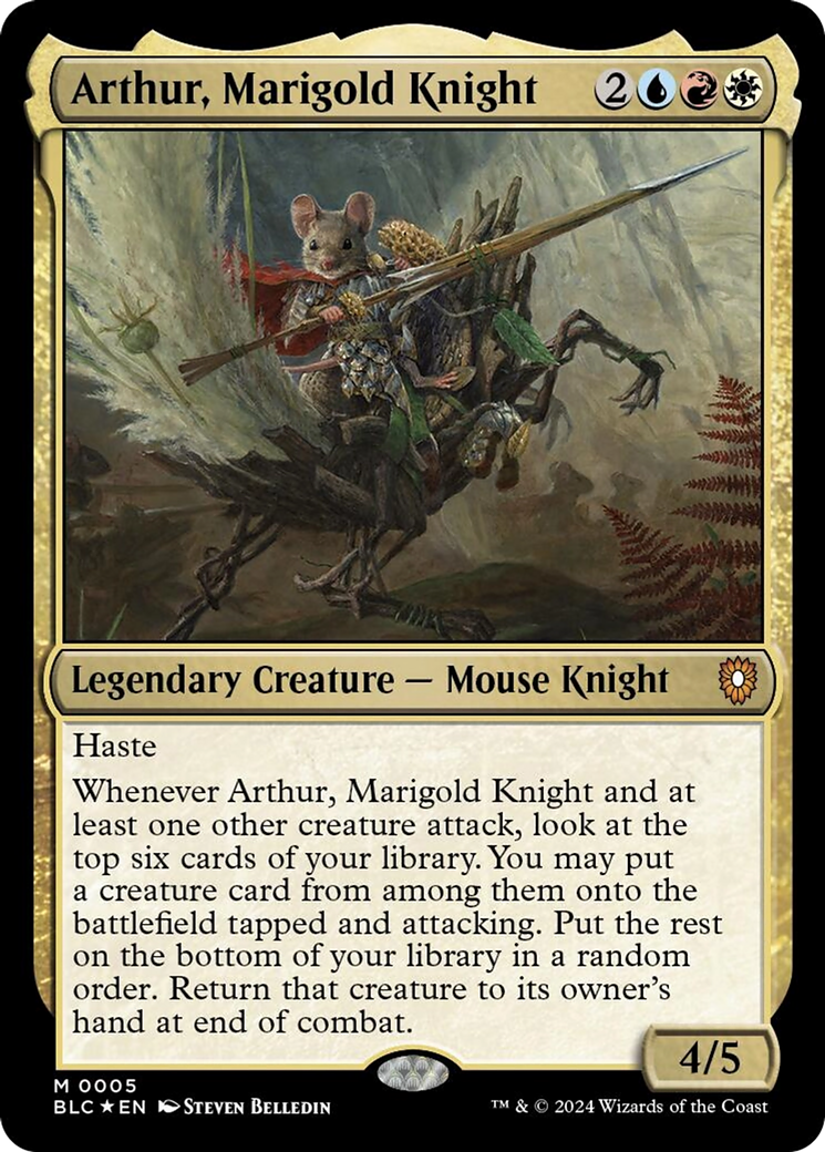 Arthur, Marigold Knight [Bloomburrow Commander] | Red Riot Games CA