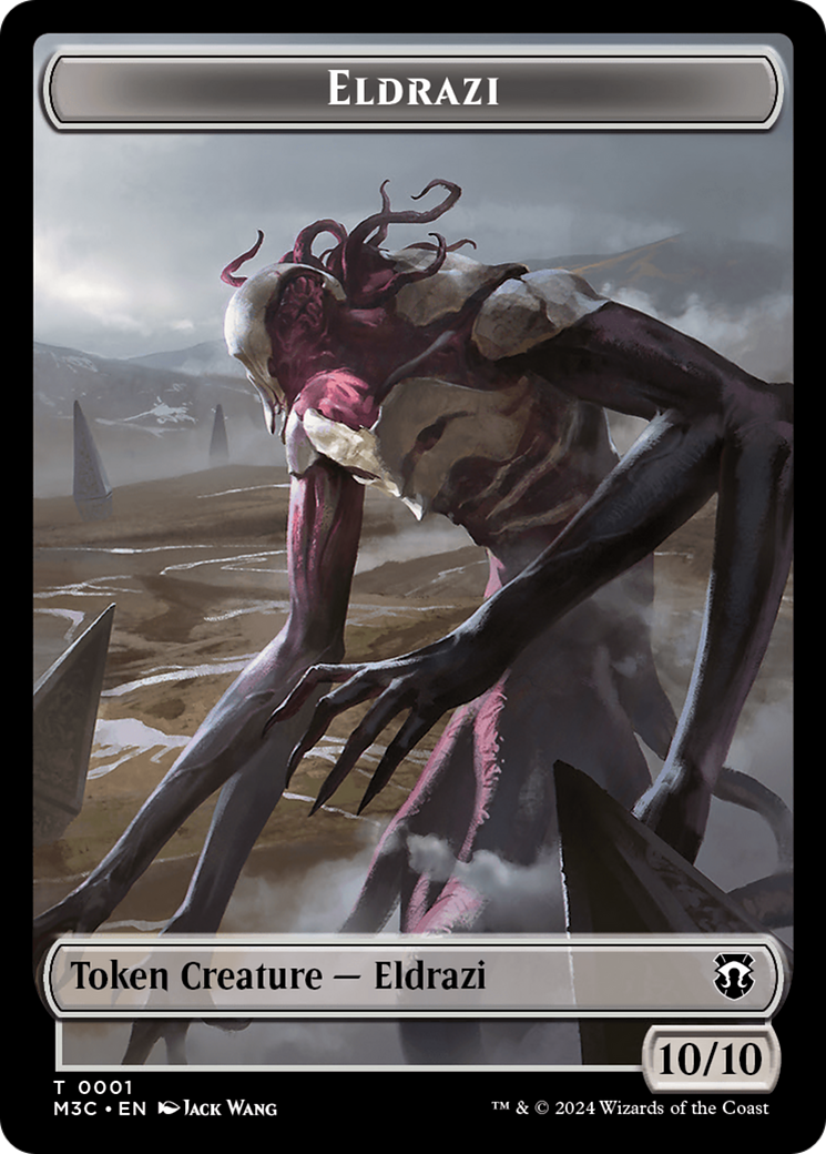 Spirit (Ripple Foil) // Eldrazi Double-Sided Token [Modern Horizons 3 Commander Tokens] | Red Riot Games CA