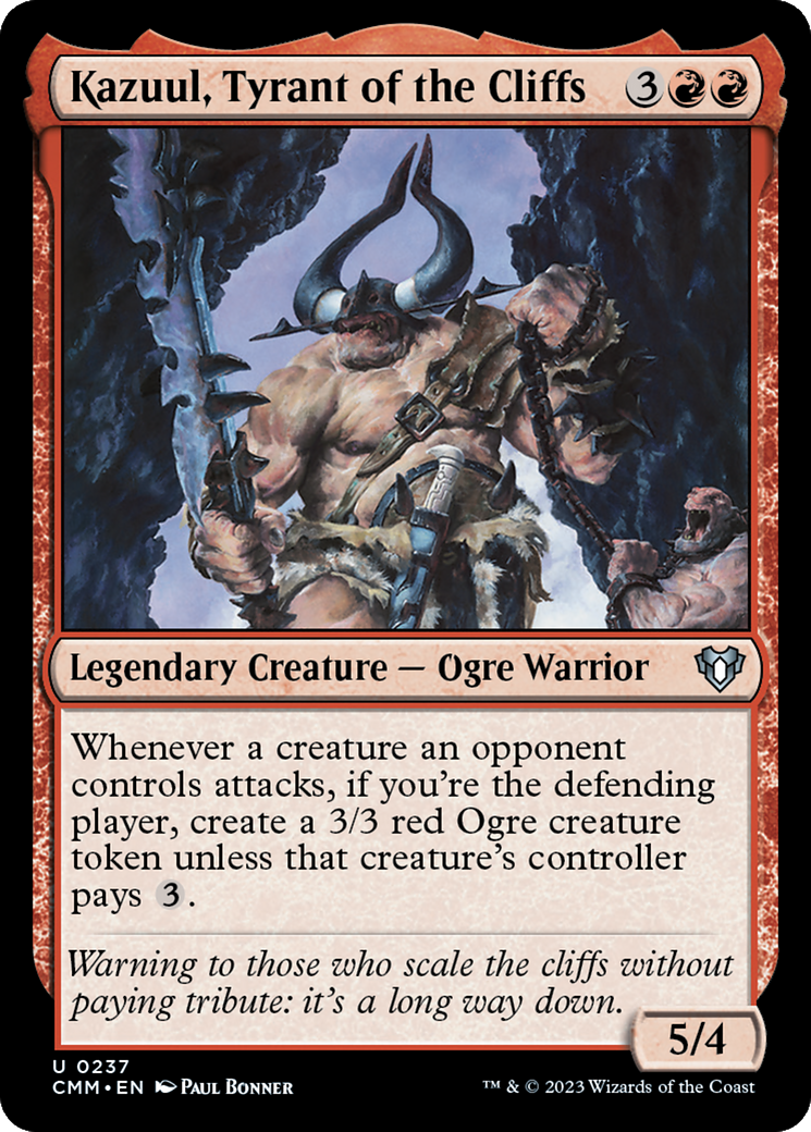 Kazuul, Tyrant of the Cliffs [Commander Masters] | Red Riot Games CA