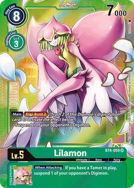 Lilamon [BT4-059] (Alternate Art) [Great Legend] | Red Riot Games CA