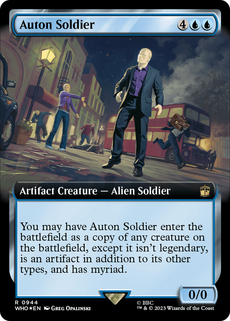 Auton Soldier (Extended Art) (Surge Foil) [Doctor Who] | Red Riot Games CA
