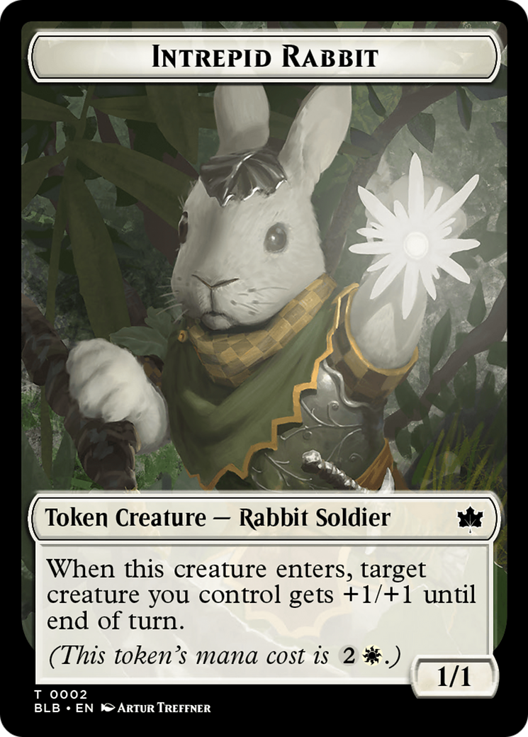 Bat // Intrepid Rabbit Double-Sided Token [Bloomburrow Tokens] | Red Riot Games CA