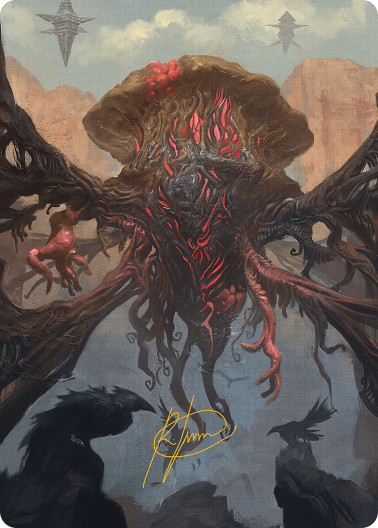 Inversion Behemoth Art Card (Gold-Stamped Signature) [Modern Horizons 3 Art Series] | Red Riot Games CA