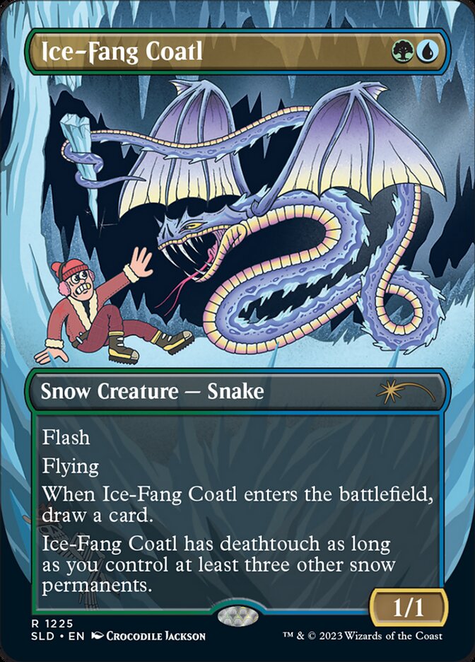 Ice-Fang Coatl (Borderless) [Secret Lair Drop Series] | Red Riot Games CA