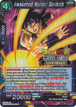 Awakened Warrior Bardock (BT3-110) [Judge Promotion Cards] | Red Riot Games CA