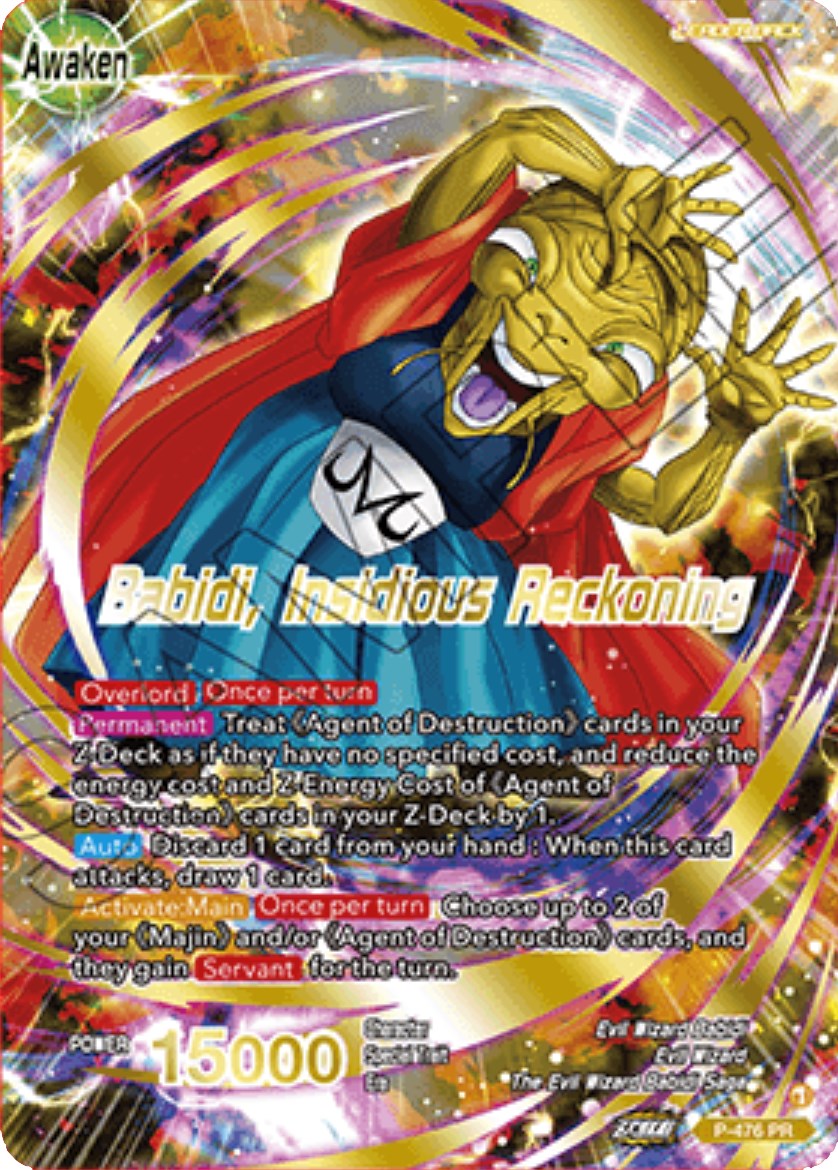 Babidi // Babidi, Insidious Reckoning (Gold-Stamped) (P-476) [Tournament Promotion Cards] | Red Riot Games CA