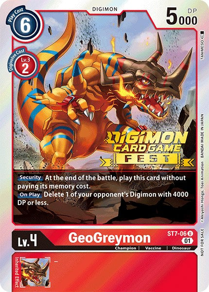 GeoGreymon [ST7-06] (Digimon Card Game Fest 2022) [Starter Deck: Gallantmon Promos] | Red Riot Games CA