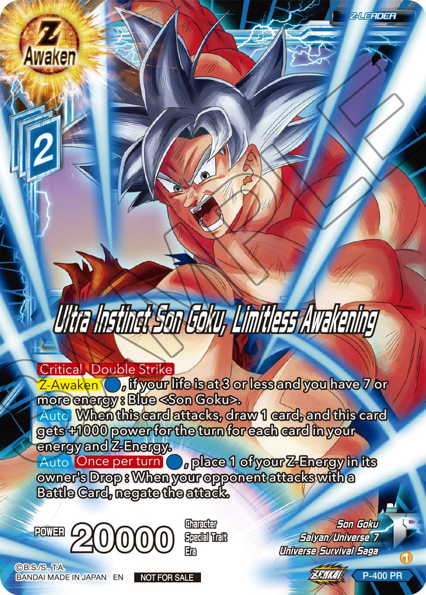 Ultra Instinct Son Goku, Limitless Awakening (P-400) [Promotion Cards] | Red Riot Games CA