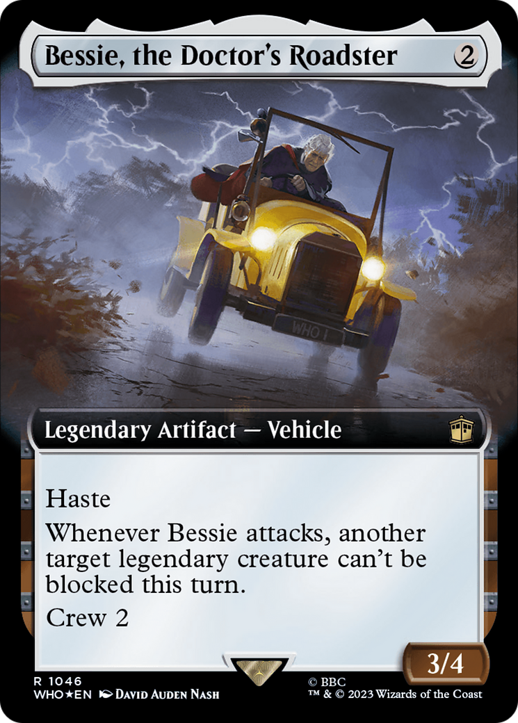 Bessie, the Doctor's Roadster (Extended Art) (Surge Foil) [Doctor Who] | Red Riot Games CA