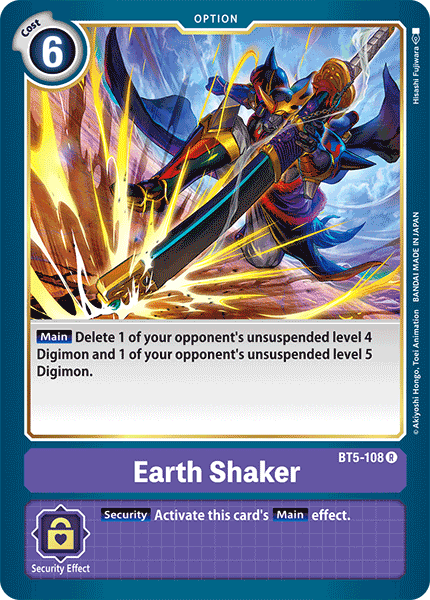 Earth Shaker [BT5-108] [Battle of Omni] | Red Riot Games CA