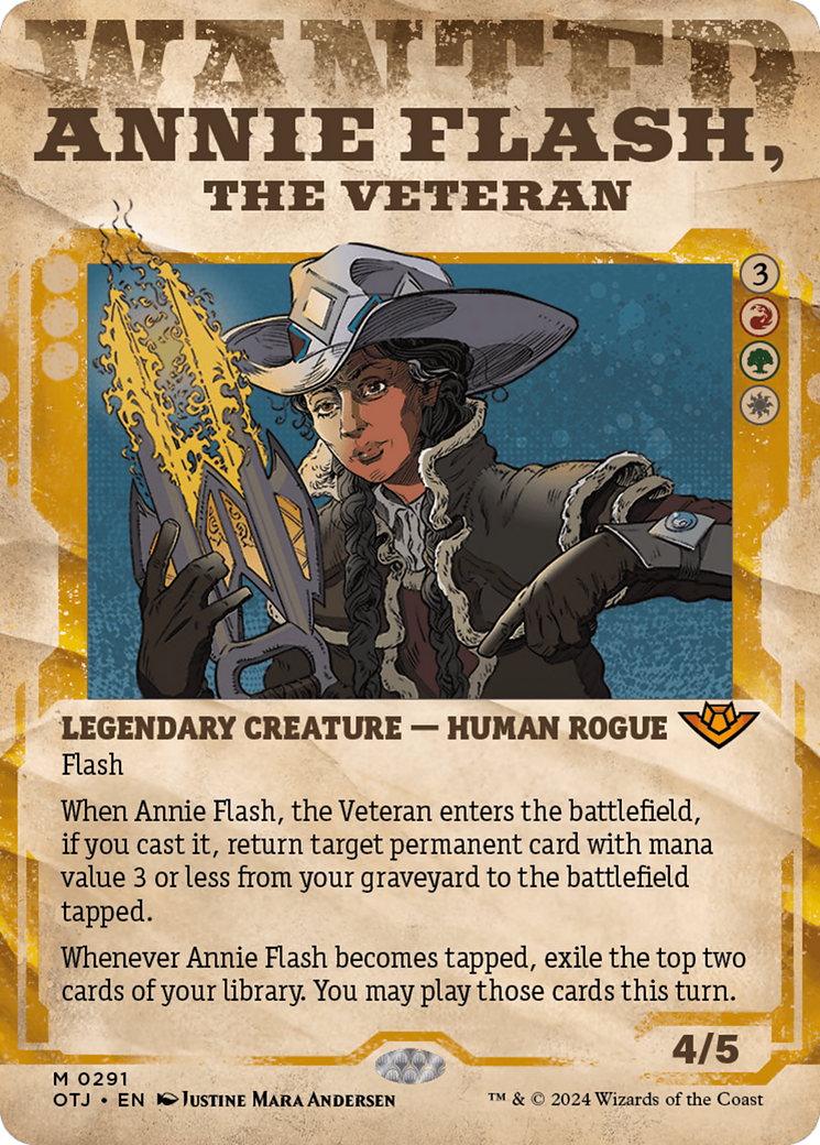 Annie Flash, the Veteran (Showcase) [Outlaws of Thunder Junction] | Red Riot Games CA