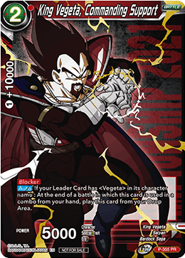 King Vegeta, Commanding Support (Gold Stamped) (P-355) [Tournament Promotion Cards] | Red Riot Games CA