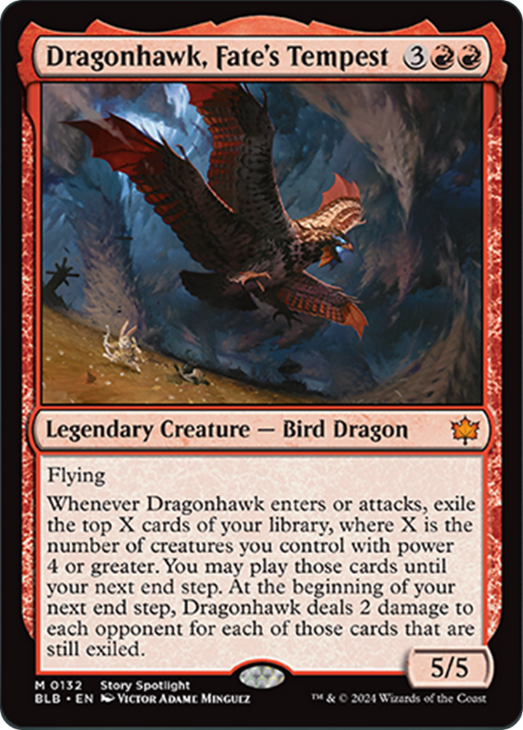 Dragonhawk, Fate's Tempest [Bloomburrow] | Red Riot Games CA