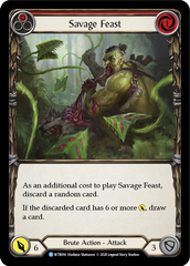 Savage Feast (Red) [U-WTR014] (Welcome to Rathe Unlimited)  Unlimited Rainbow Foil | Red Riot Games CA