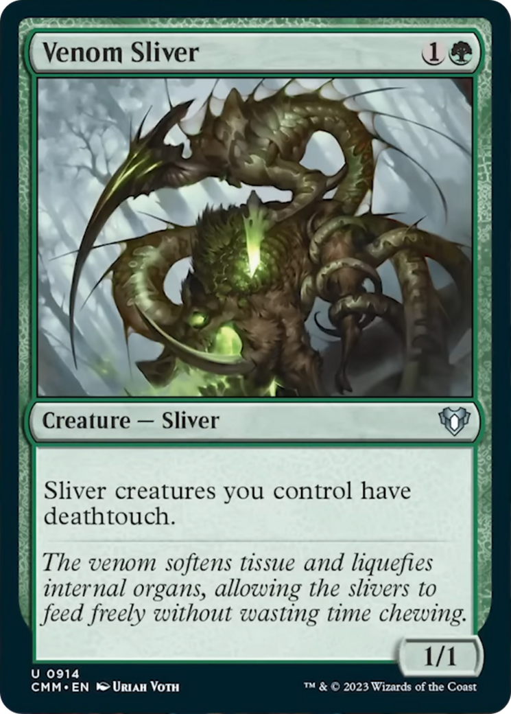 Venom Sliver [Commander Masters] | Red Riot Games CA