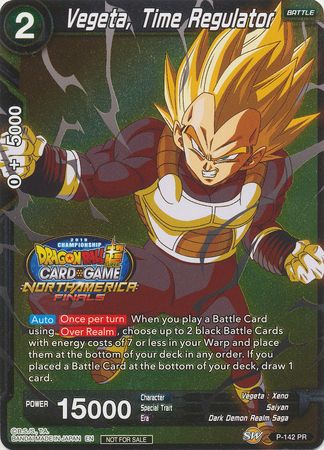 Vegeta, Time Regulator (Championship Final 2019) (Finalist) (P-142) [Tournament Promotion Cards] | Red Riot Games CA