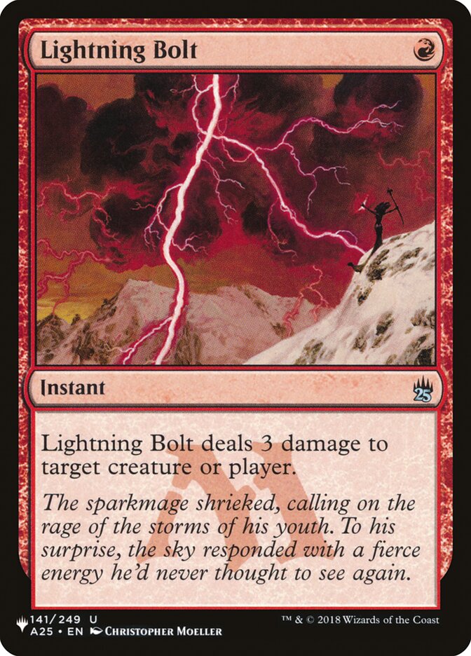 Lightning Bolt (141/249) [The List] | Red Riot Games CA