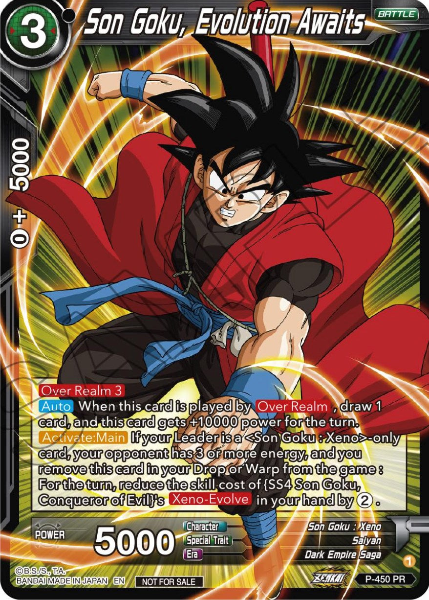 Son Goku, Evolution Awaits (P-450) [Tournament Promotion Cards] | Red Riot Games CA