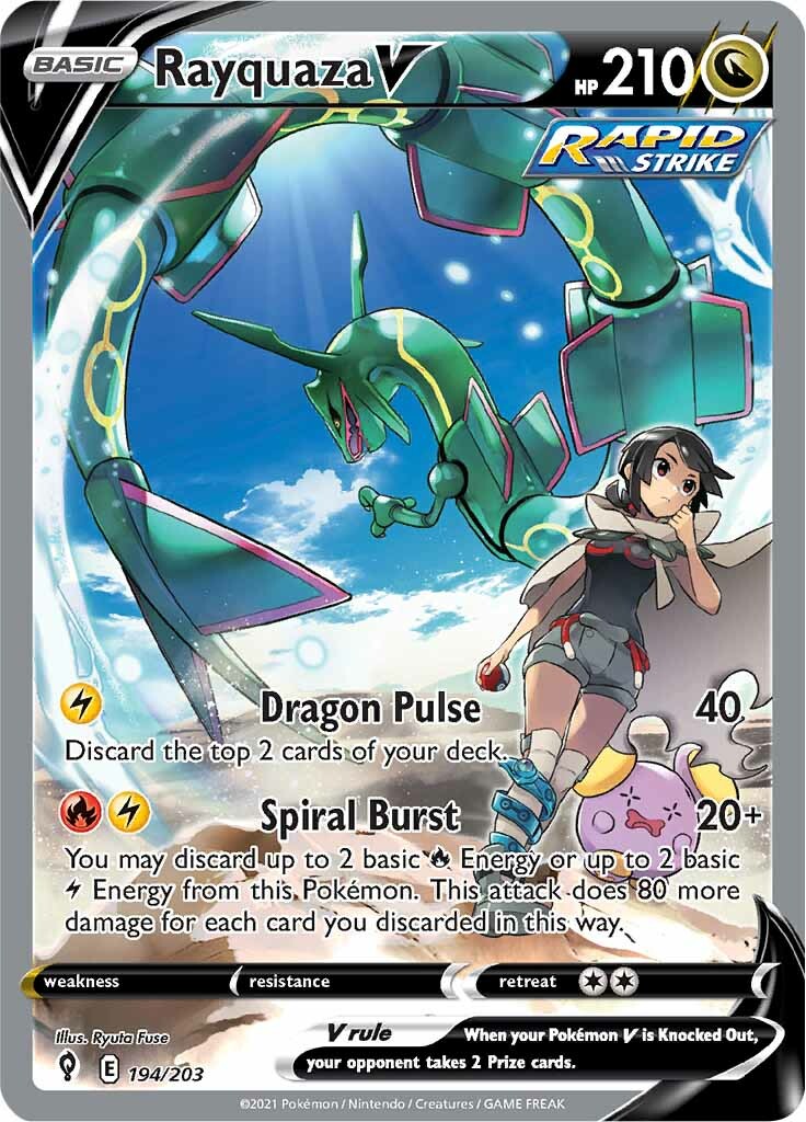 Rayquaza V (194/203) [Sword & Shield: Evolving Skies] | Red Riot Games CA